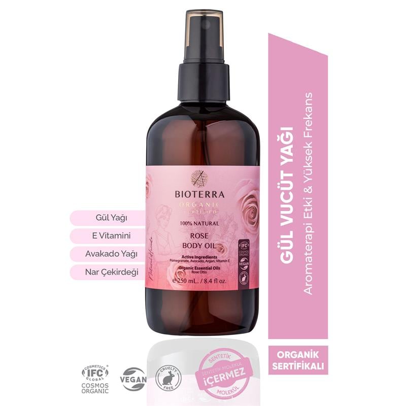 Bioterra Organik Gül Vücut Yağı 250 Ml