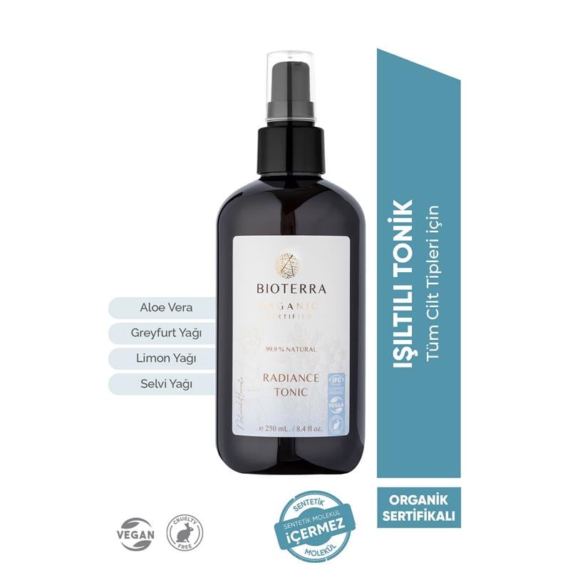 Bioterra Organik Radiance Tonik 250 Ml