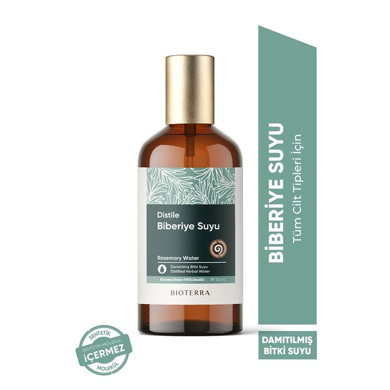 Bioterra Biberiye Suyu 100 Ml - Rosemary Water (Dökülme Karşıtı Ve Hızlı Saç Uzatma Toniği)