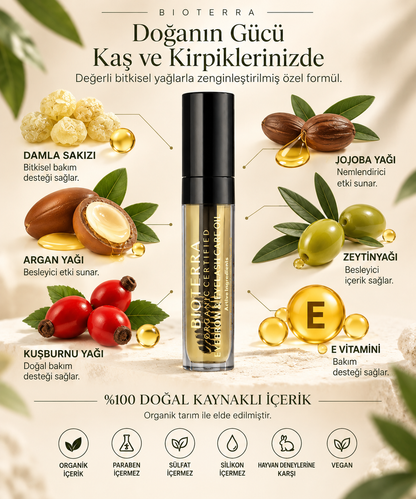 Bioterra Organik Kaş & Kirpik Bakım Yağı 5 ml