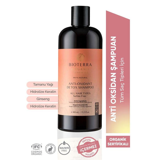 Bioterra Organik Anti Oksidan Detoks Şampuan 400 Ml