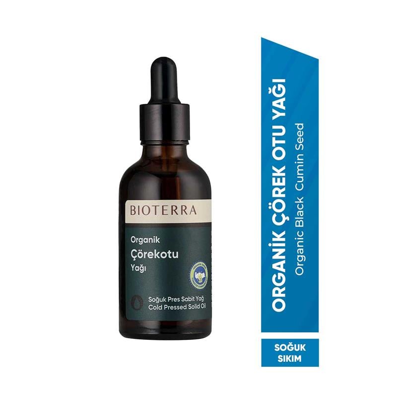 Bioterra Organik Çörekotu Yağı 50 ml | Soğuk Pres