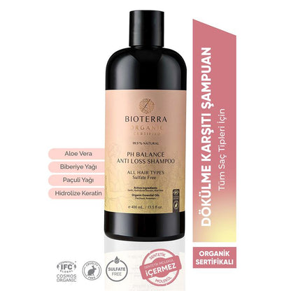 Bioterra Organik pH Balance Dökülme Karşıtı Şampuan 400 ml