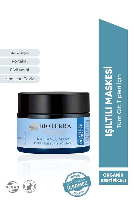 Bioterra Organik Radiance Derin Nem Maskesi 50Ml