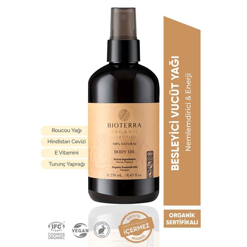 Bioterra Organik Vücut Yağı 250 Ml