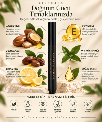 Bioterra Organik Tırnak & Tırnak Eti Bakım Yağı 2,8 ml