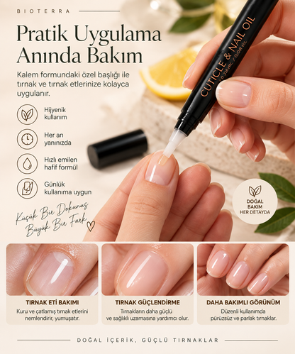 Bioterra Organik Tırnak & Tırnak Eti Bakım Yağı 2,8 ml